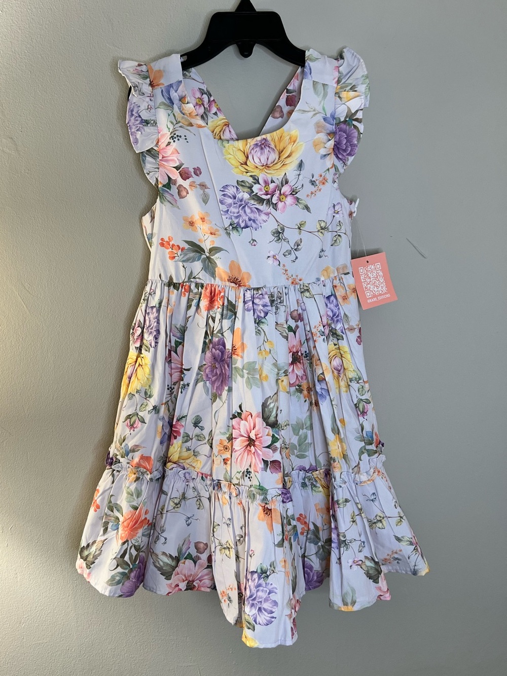 Rare Too girls dress  Floral Ruffle-Sleeve Casual Dress size 3T